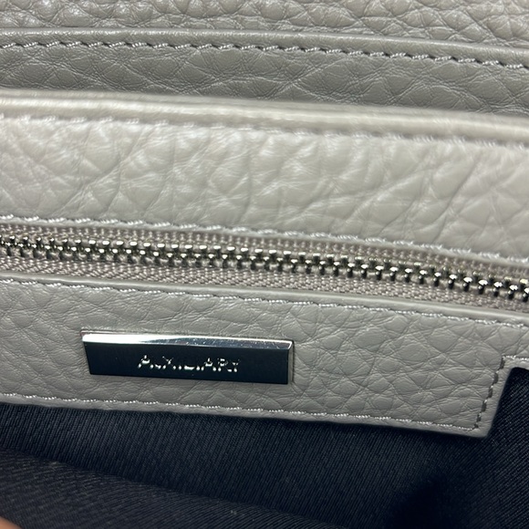 Aritzia Auxiliary Grey Calisch Pebble Leather Crossbody Bag - Picture 7 of 10